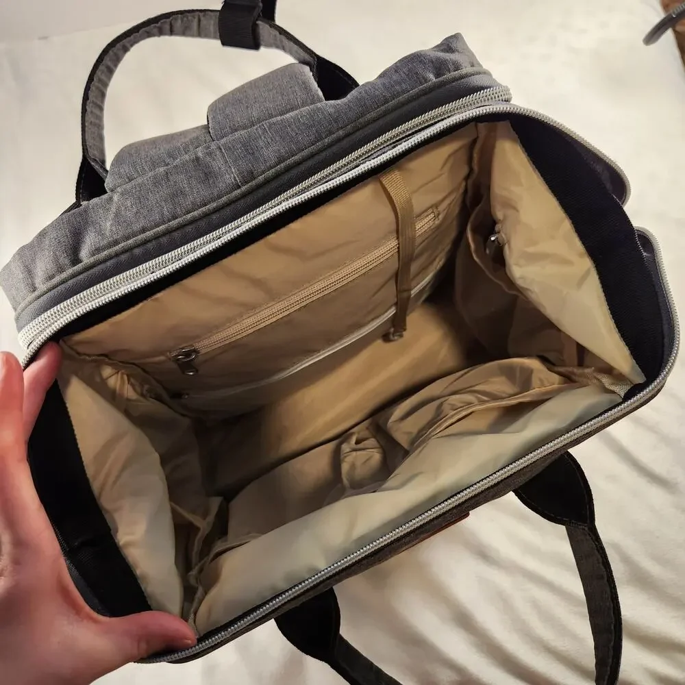 Large Baby Diaper Bag Backpack with Built-In Changing Station